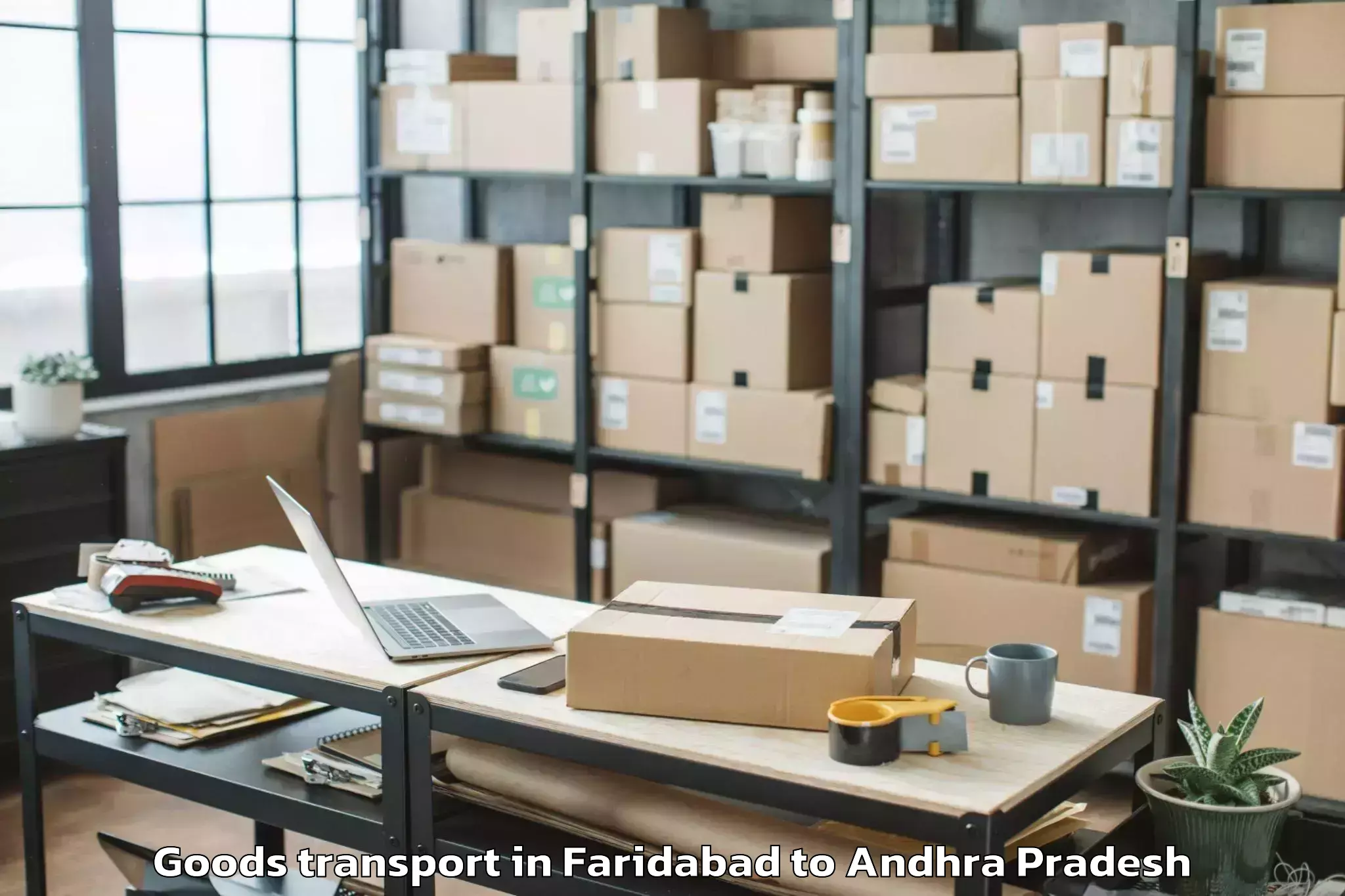 Faridabad to Chilakalurupet Goods Transport Booking